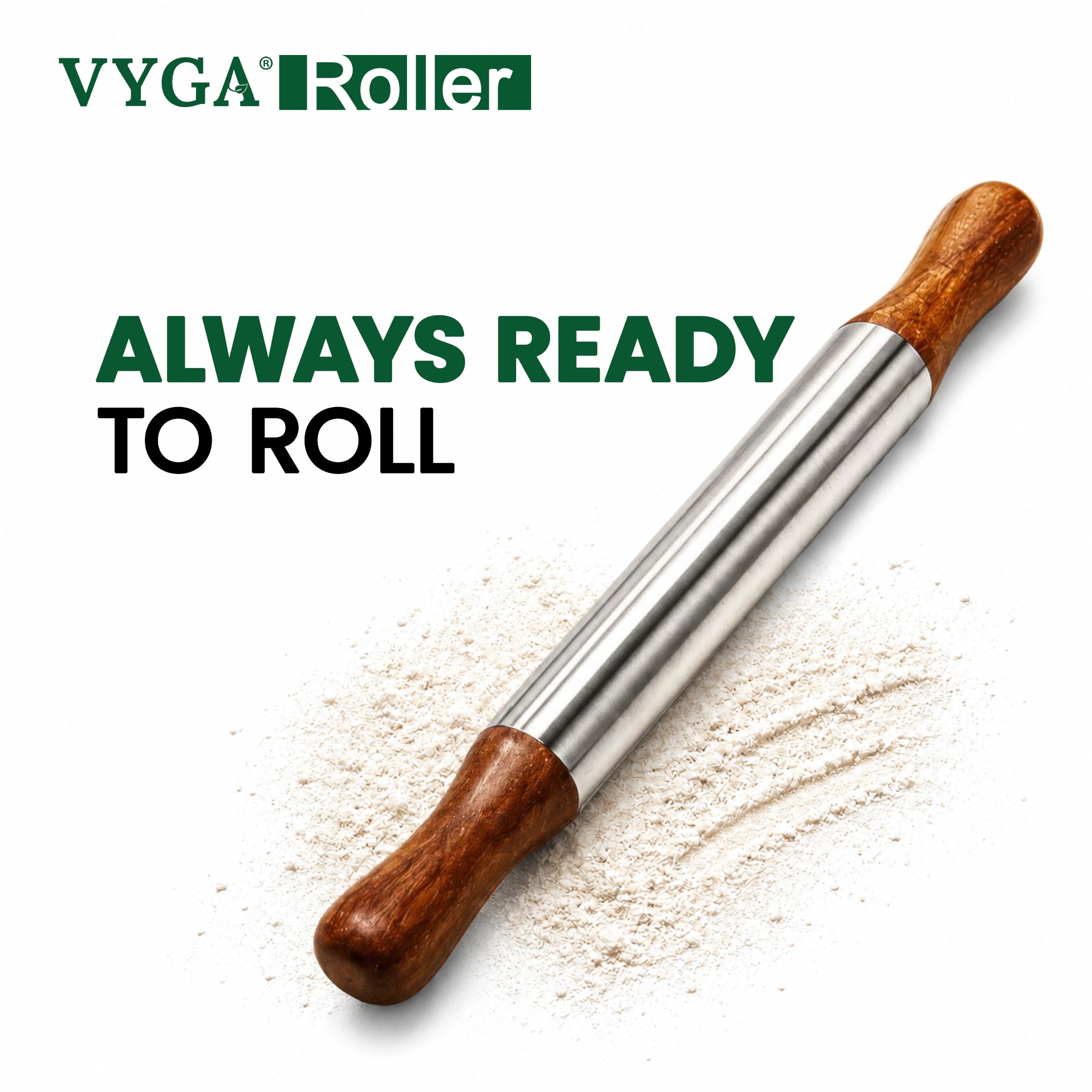 Roller-Belan | SS Body with Teakwood Handle