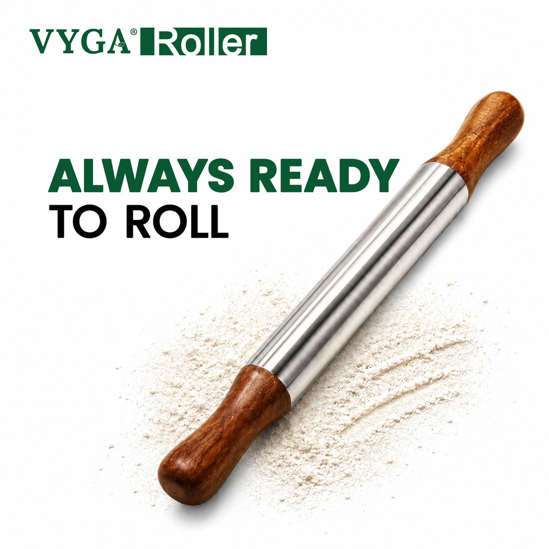 Roller-Belan | SS Body with Teakwood Handle