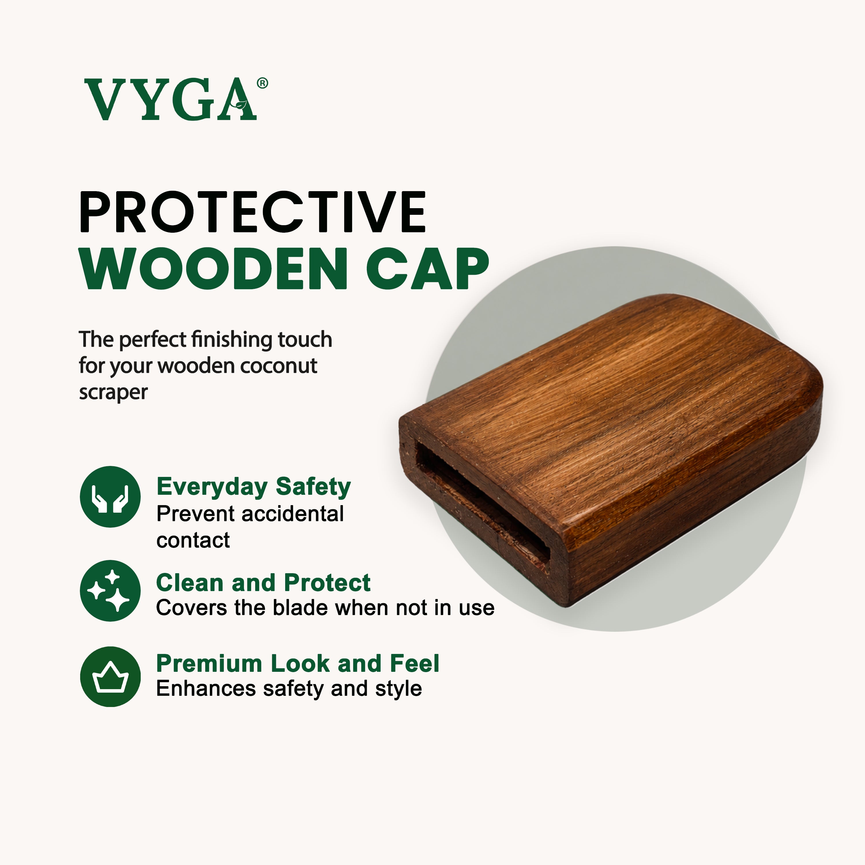 Bold Teakwood Coconut Scraper