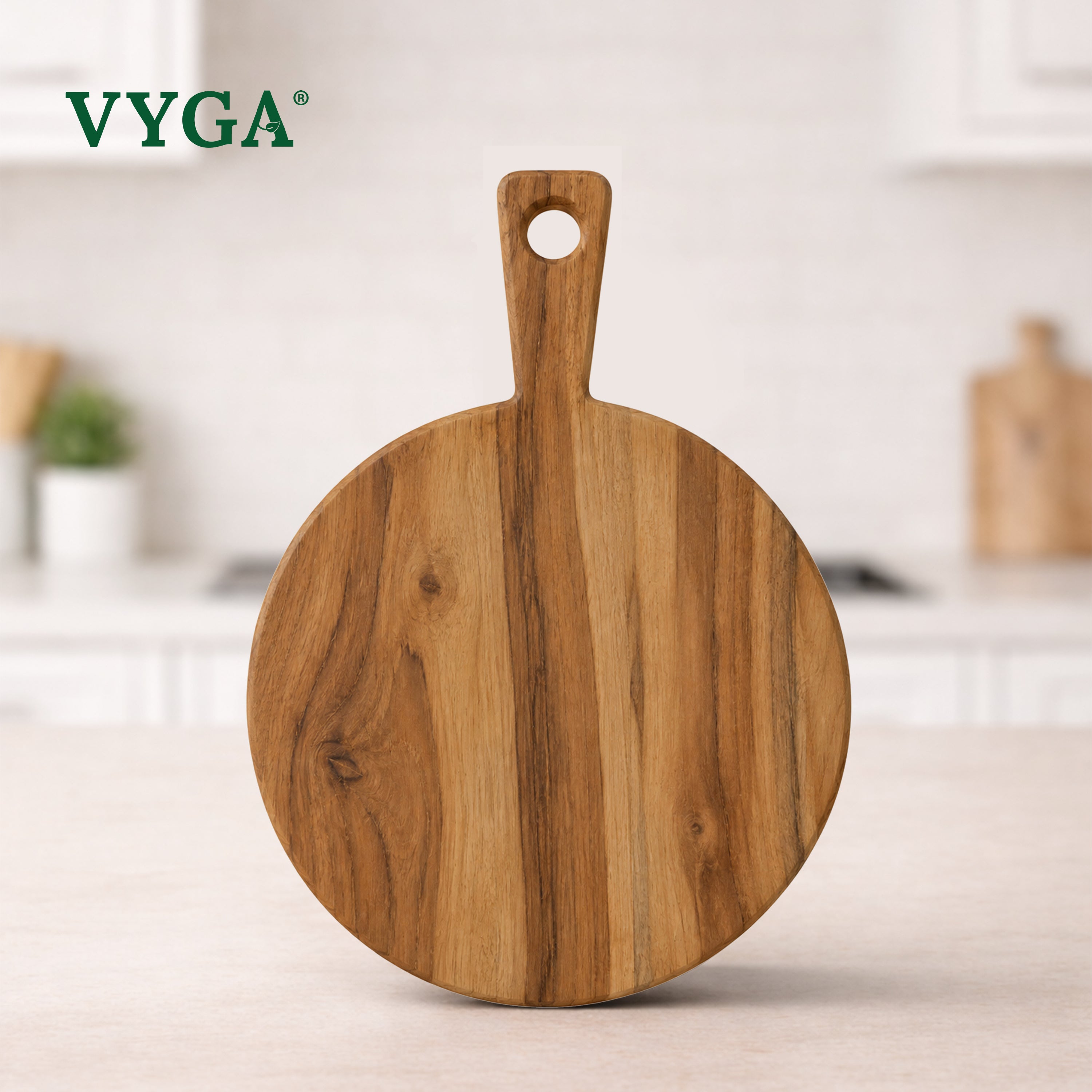Round Teakwood Chopping Board