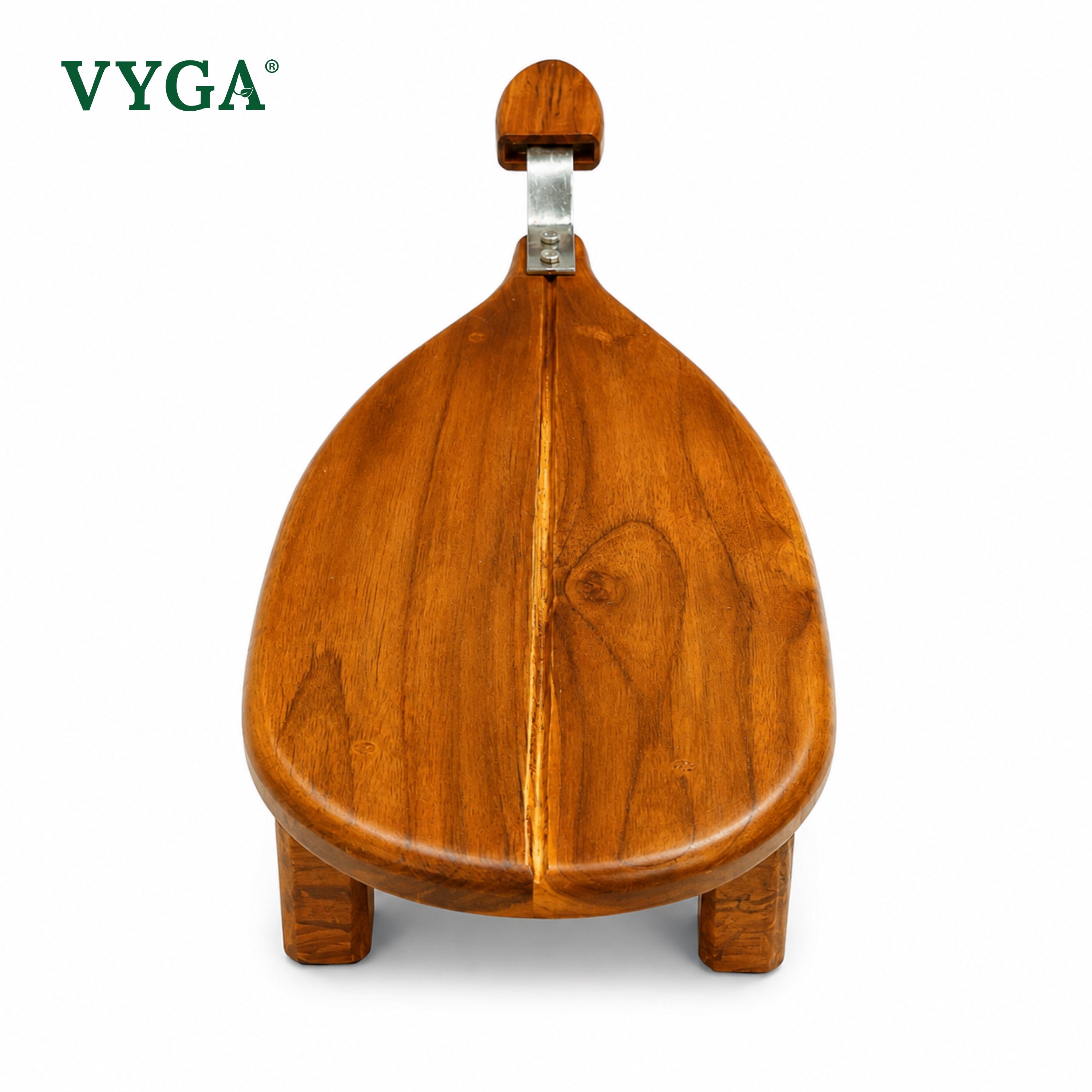 Tradition Sit-On  Teakwood Coconut Scraper