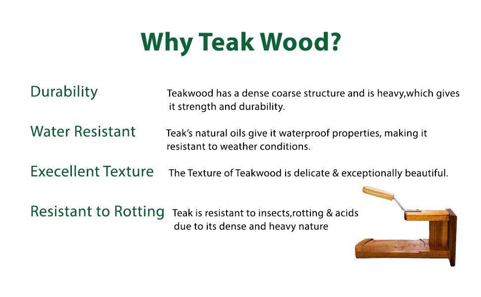 Bold Teakwood Coconut Scraper