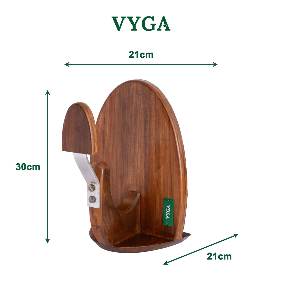 Curve Teakwood Coconut Scraper