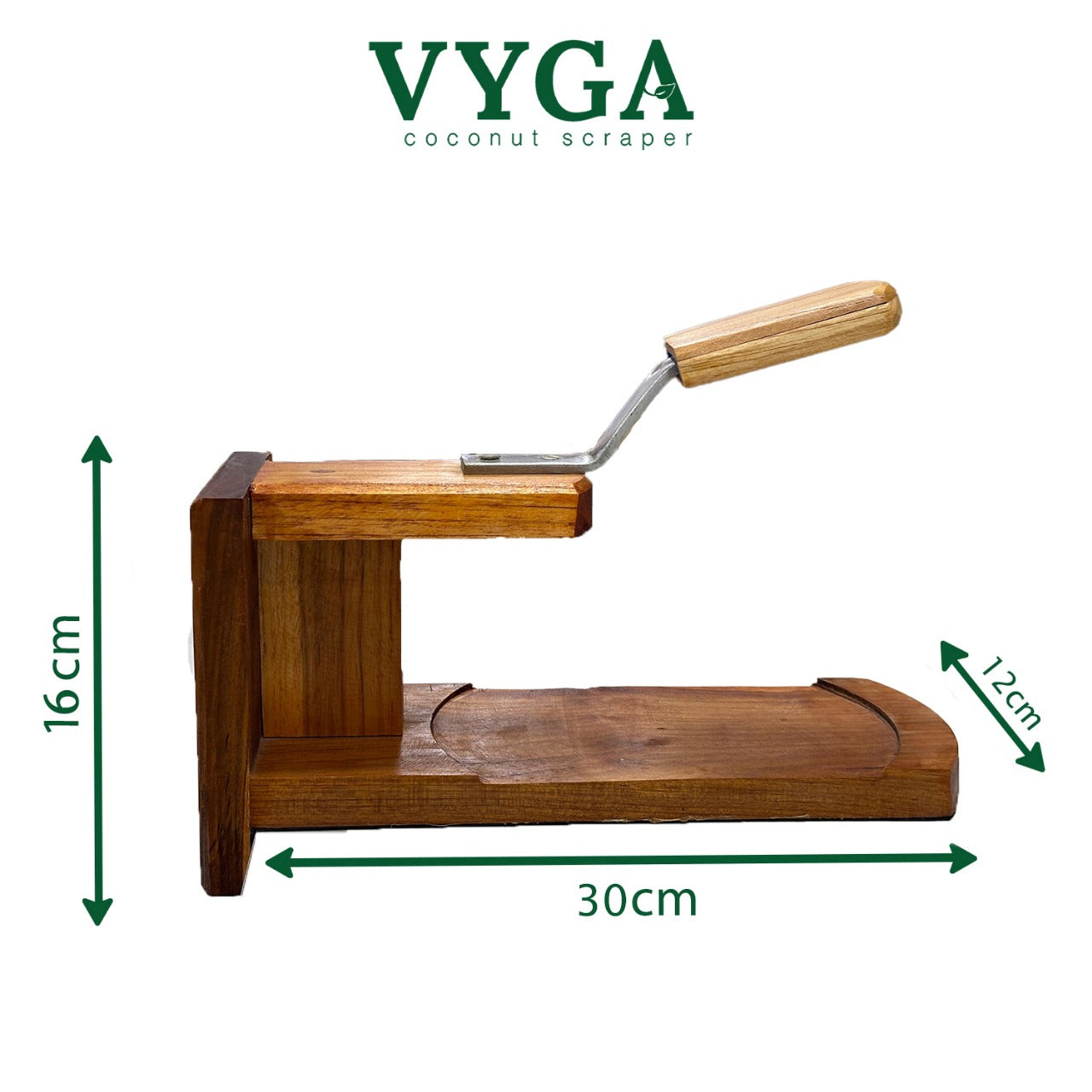 Bold Teakwood Coconut Scraper