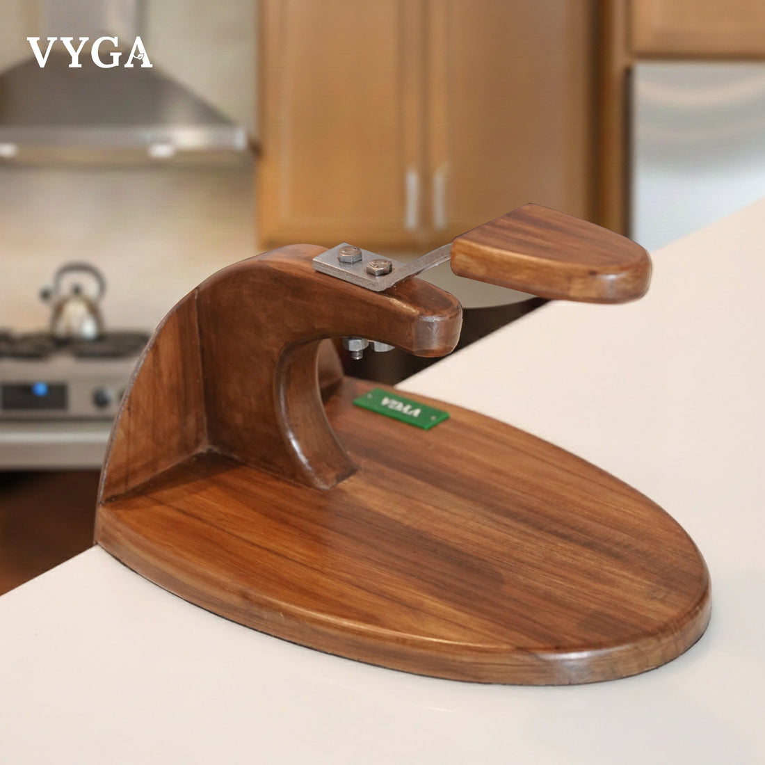 Curve Teakwood Coconut Scraper