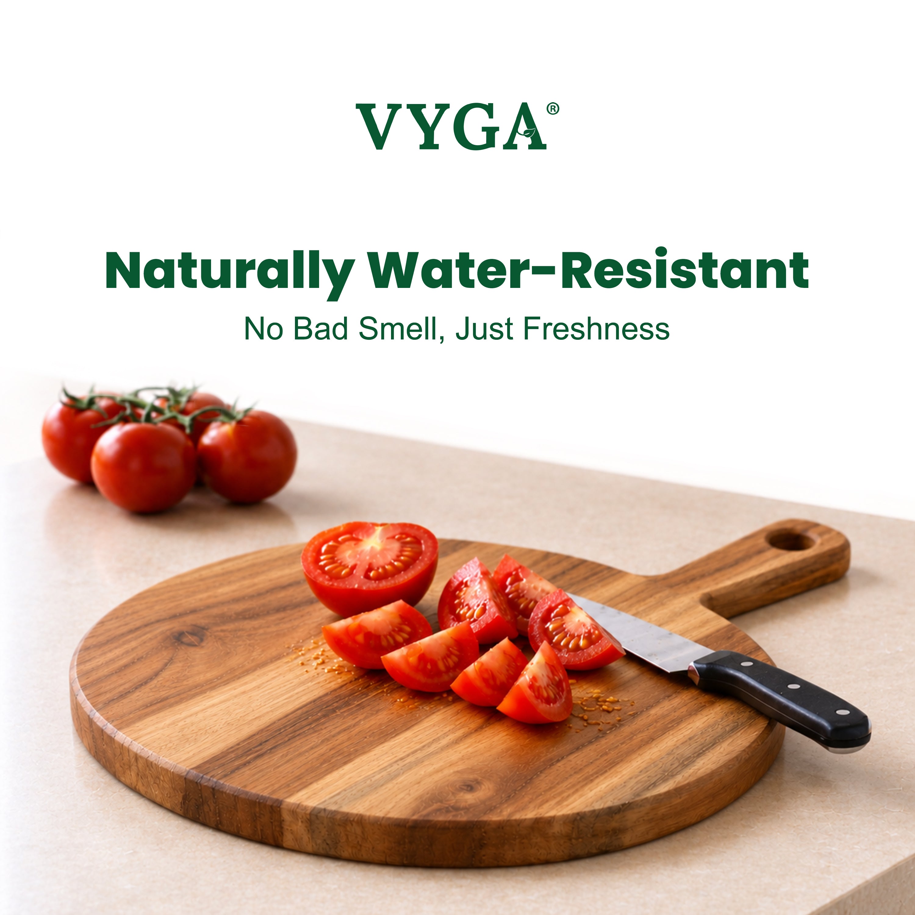 Round Teakwood Chopping Board