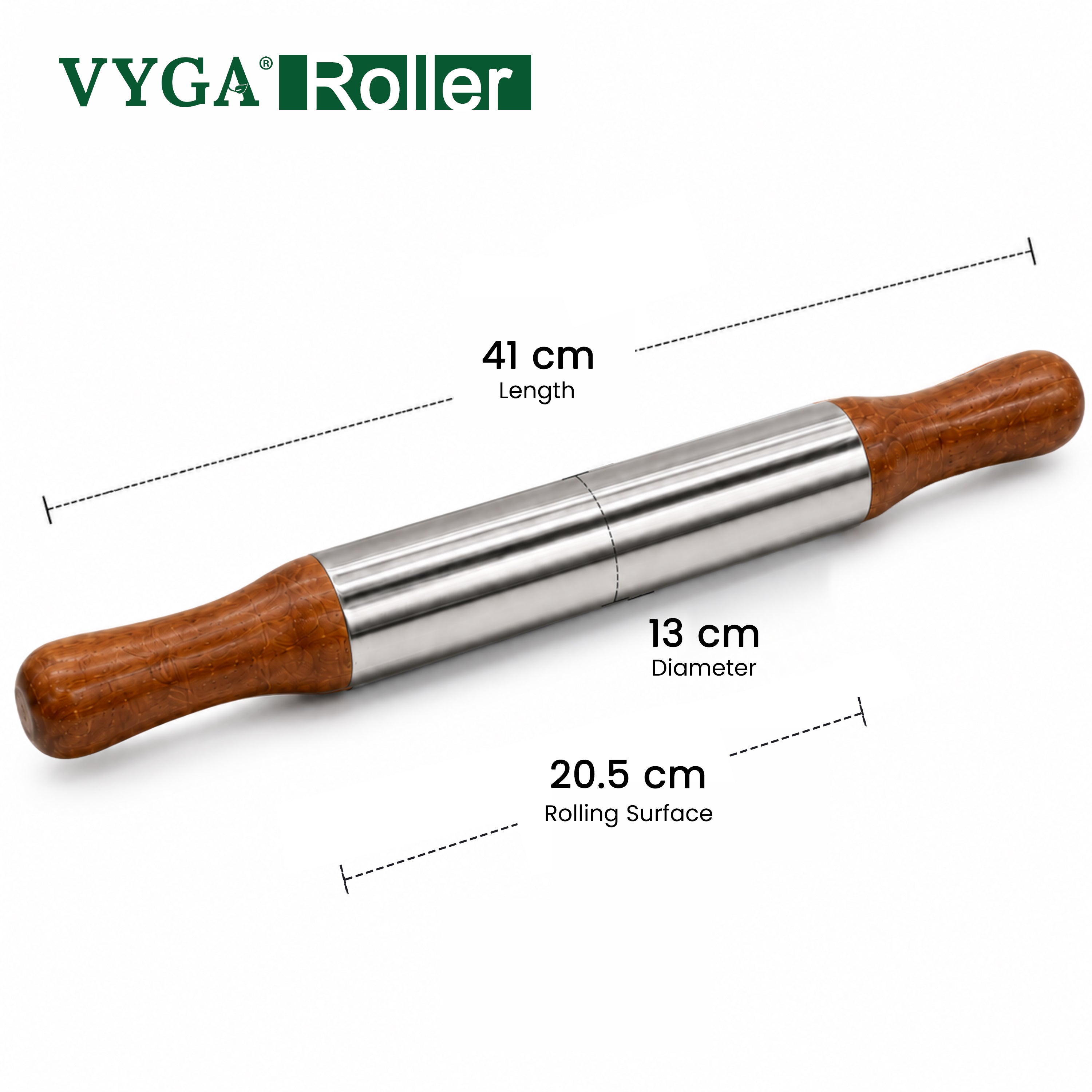Roller-Belan | SS Body with Teakwood Handle