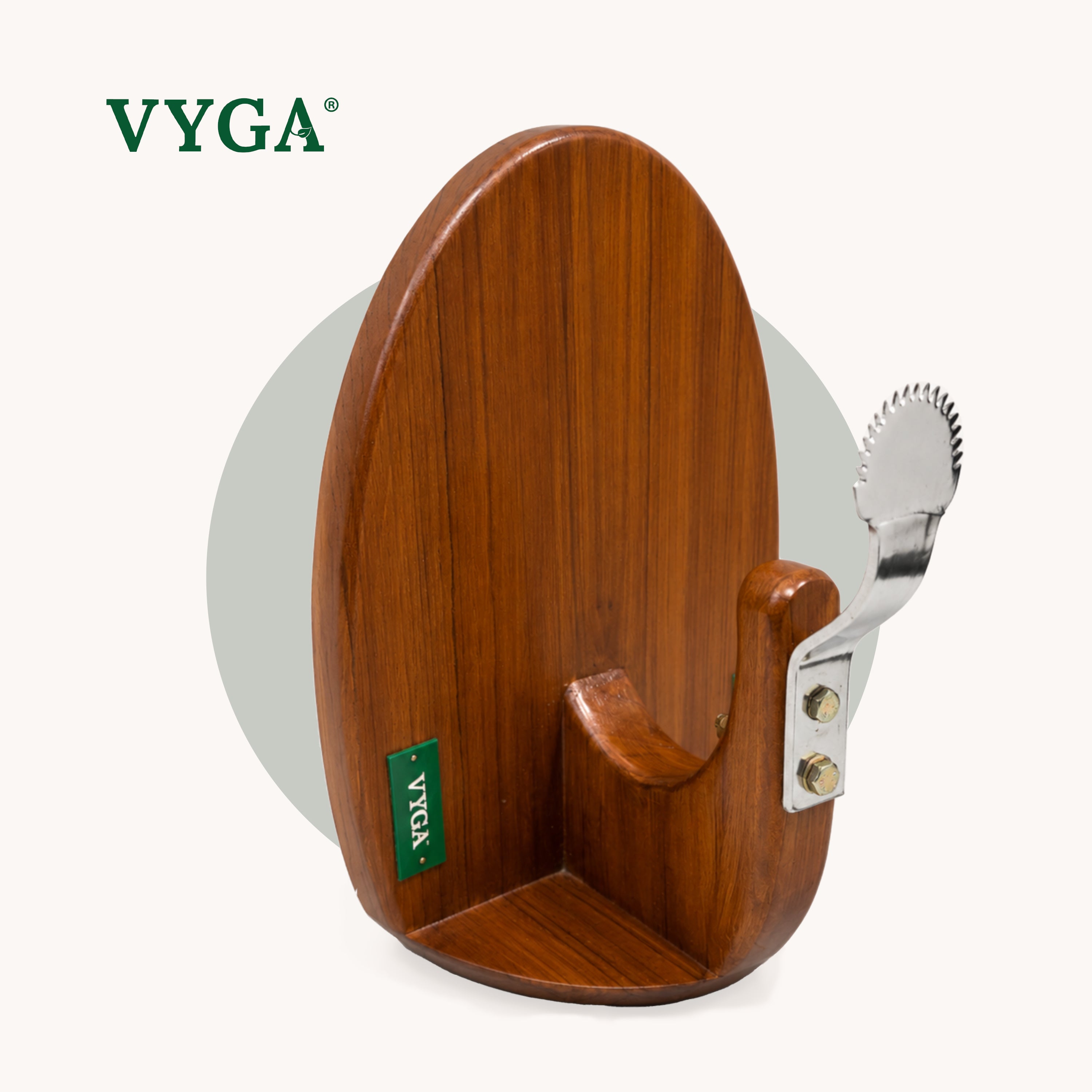 Curve Teakwood Coconut Scraper