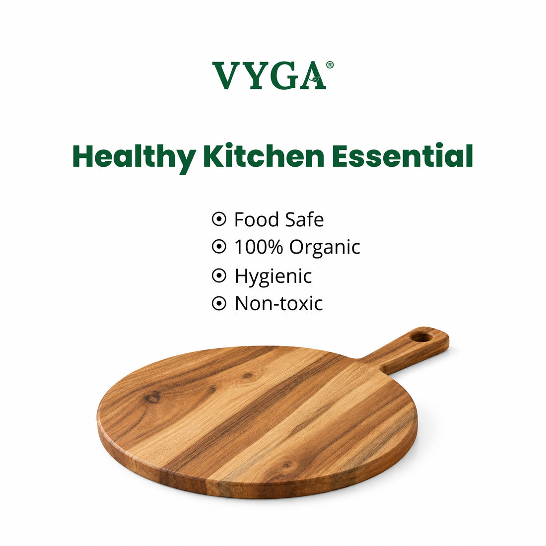 Round Teakwood Chopping Board