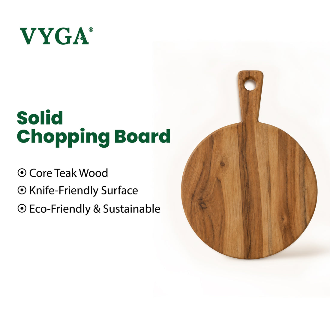 Round Teakwood Chopping Board