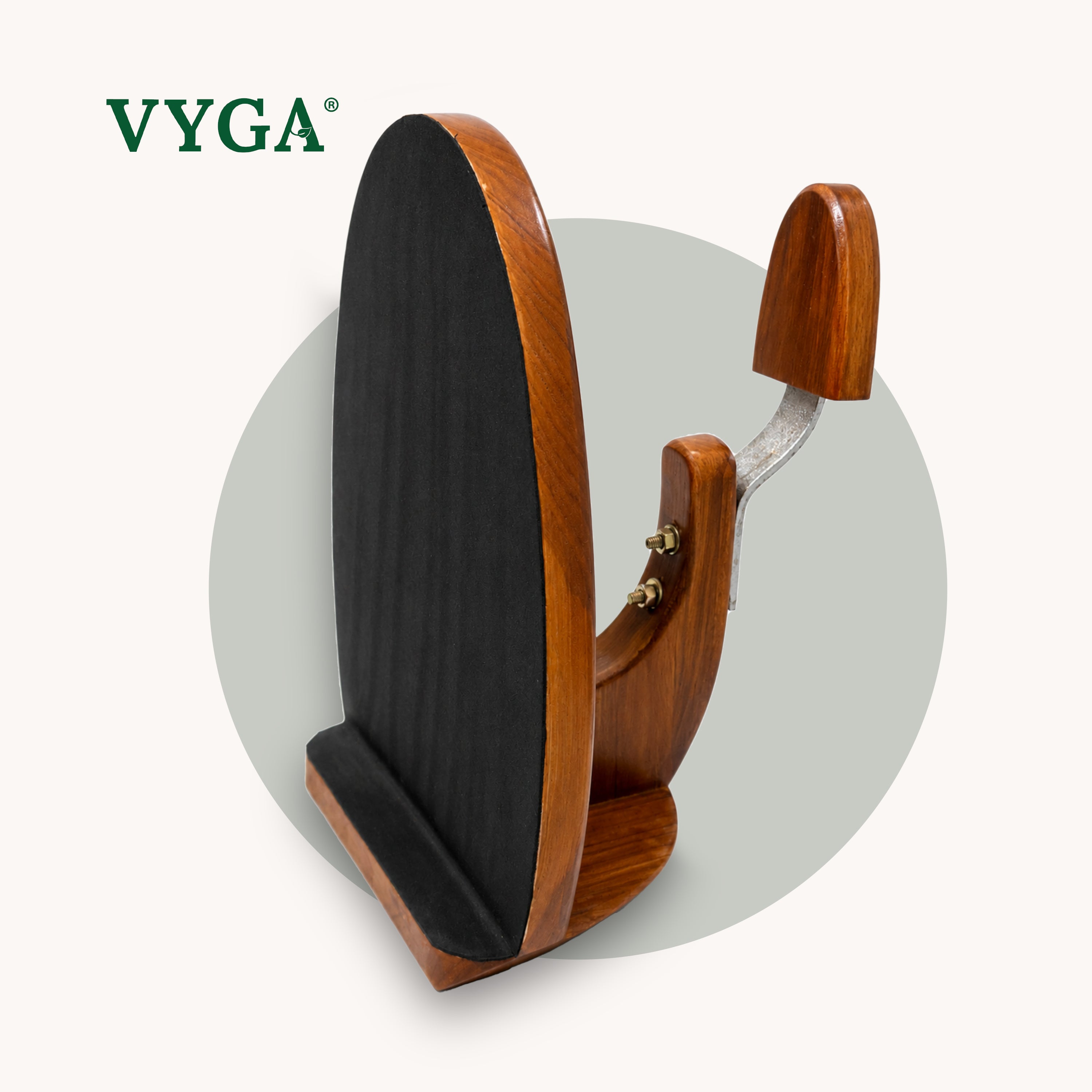 Curve Teakwood Coconut Scraper